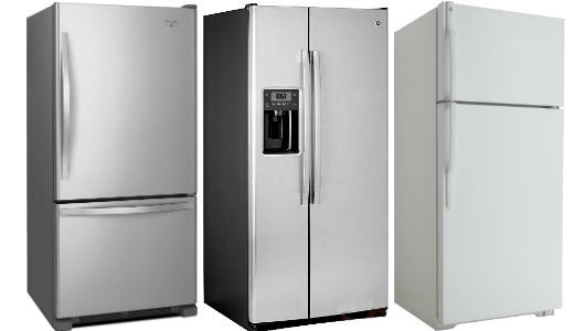 trois refrigerateurs